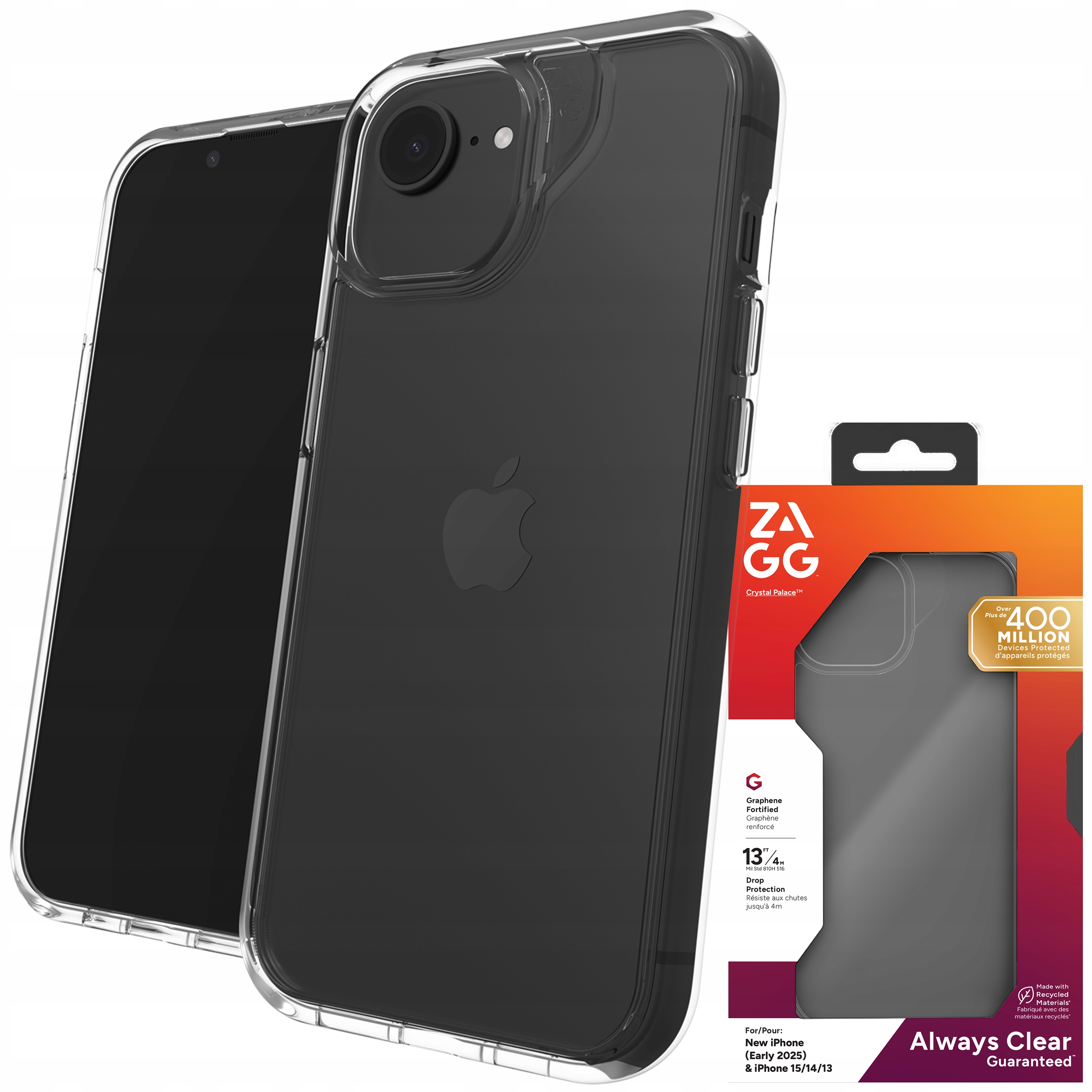 Zagg Crystal Palace Case Pouzdro pro iPhone 17e 16e 15 14 13