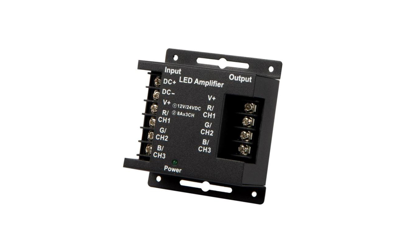 *LED line Wzmacniacz sygnału LED RGB 12V 24A