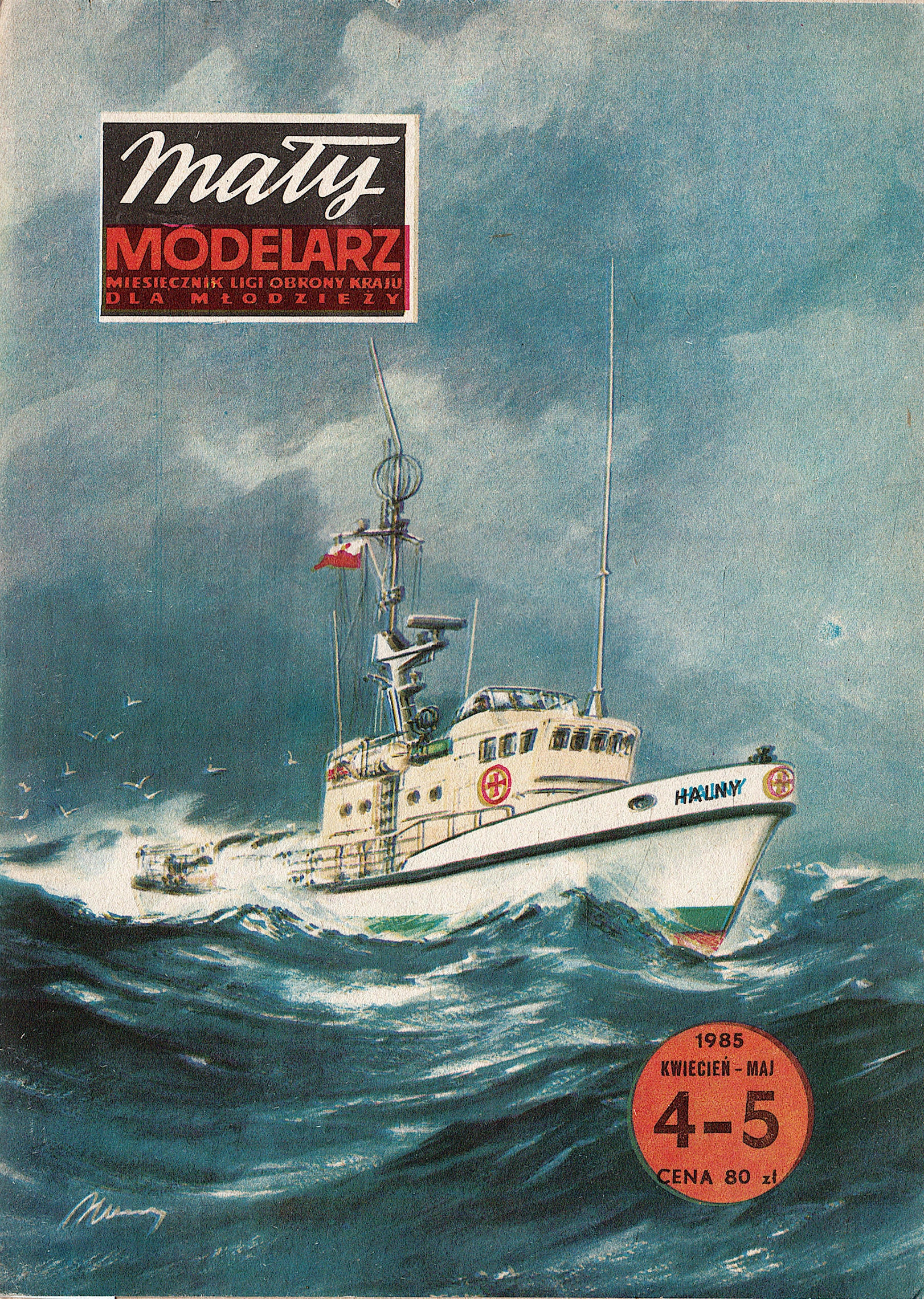 Mały Modelarz 4-5/1985 - Statek Ratowniczy Halny