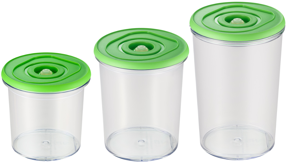 Pojemniki do zgrzewarki próżniowej 3 sztuki