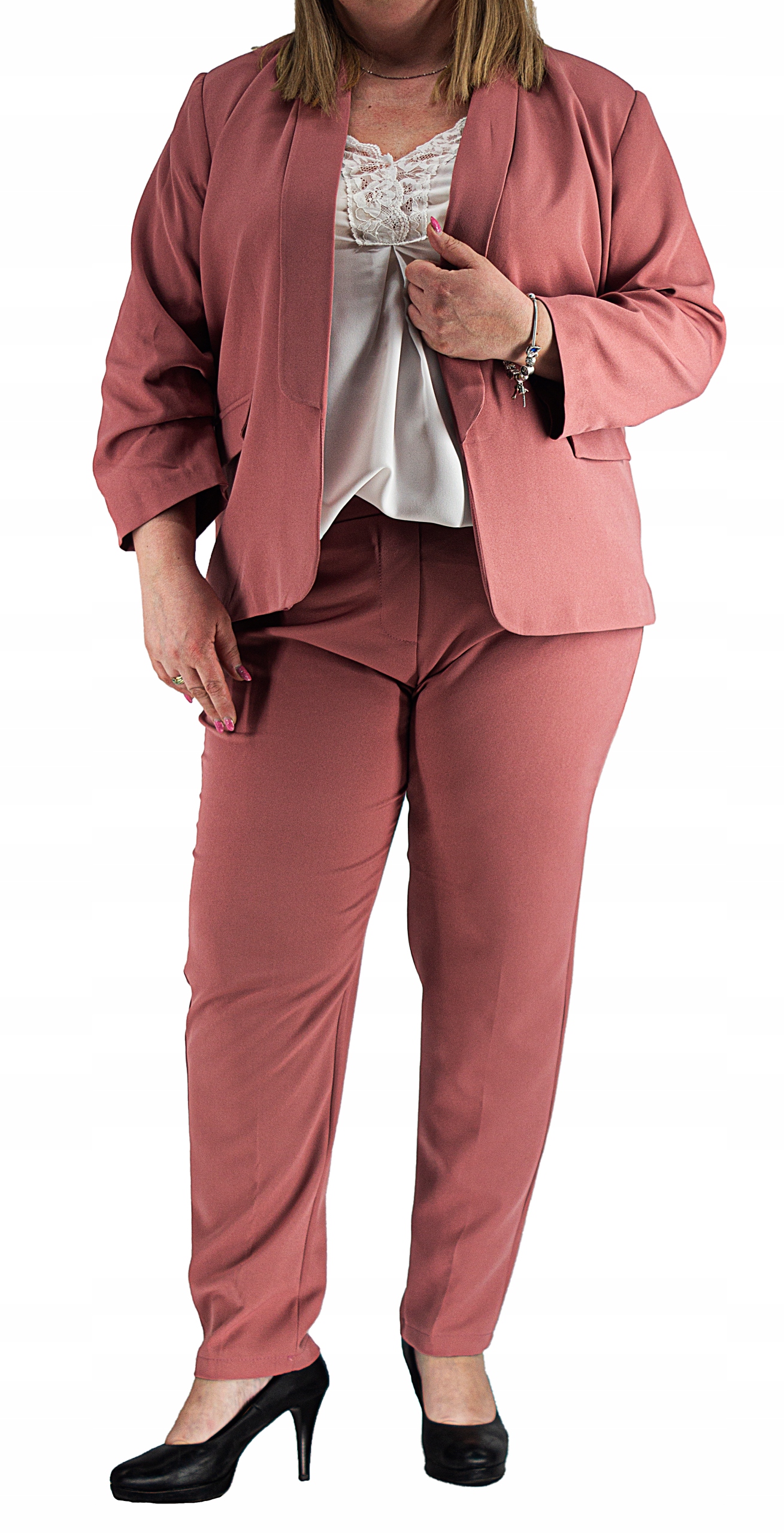 Garnitur Damski Elegancki Spodnie Marynarka R r.52