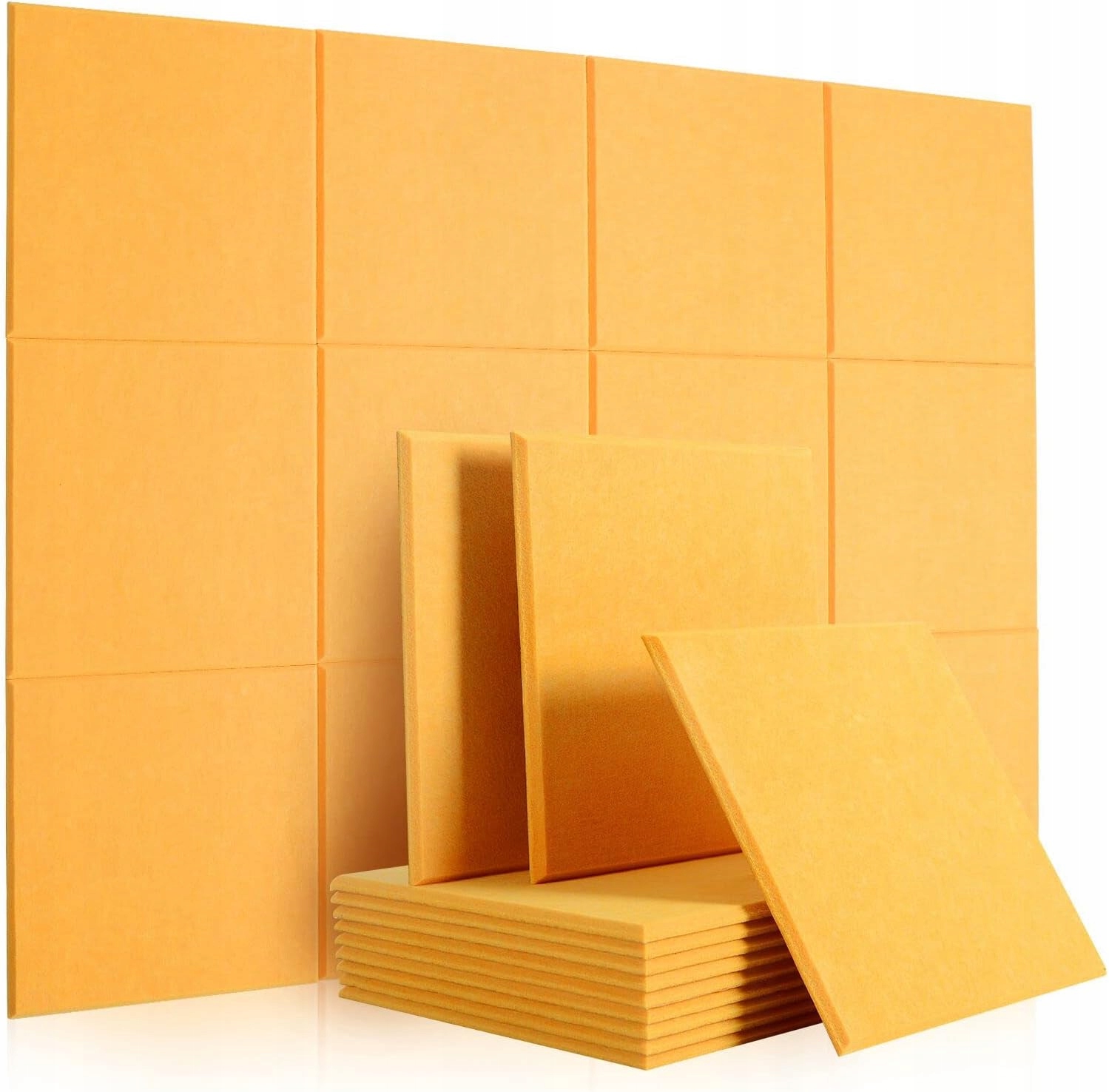 PANELE AKUSTYCZNE ŻÓŁTE 30X30X1 12X WYGŁUSZAJĄCE