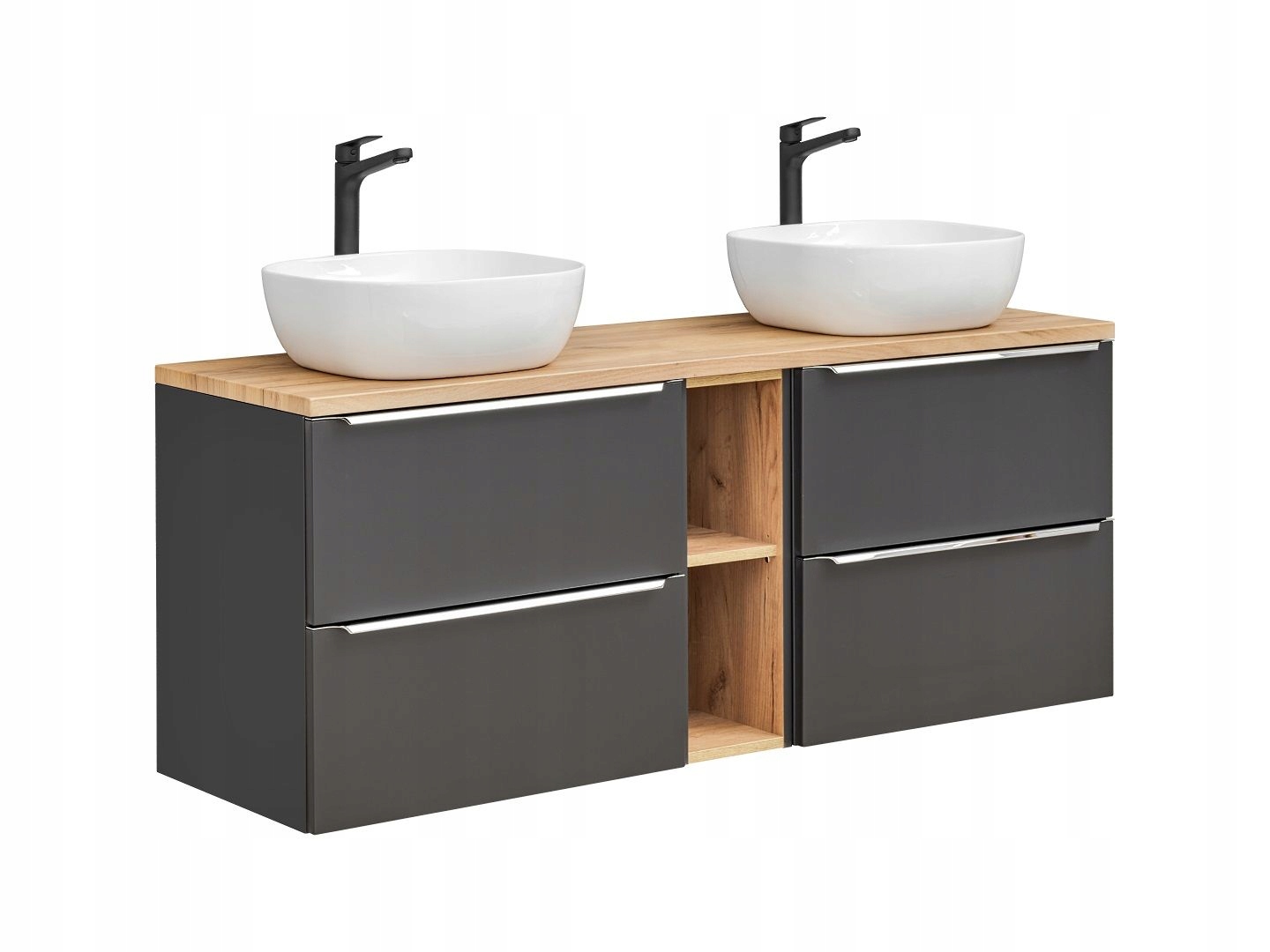SZAFKA Z UMYWALKĄ I BLATEM 140 CM CAPRI COSMOS