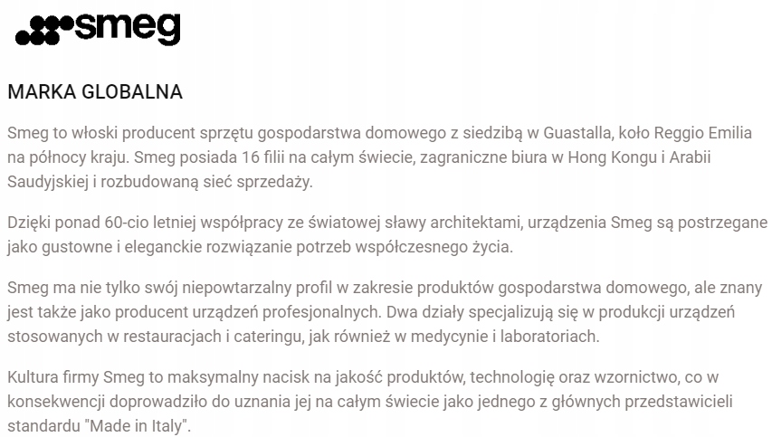 Piekarnik do zabudowy Smeg SF700AO Model SF700AO