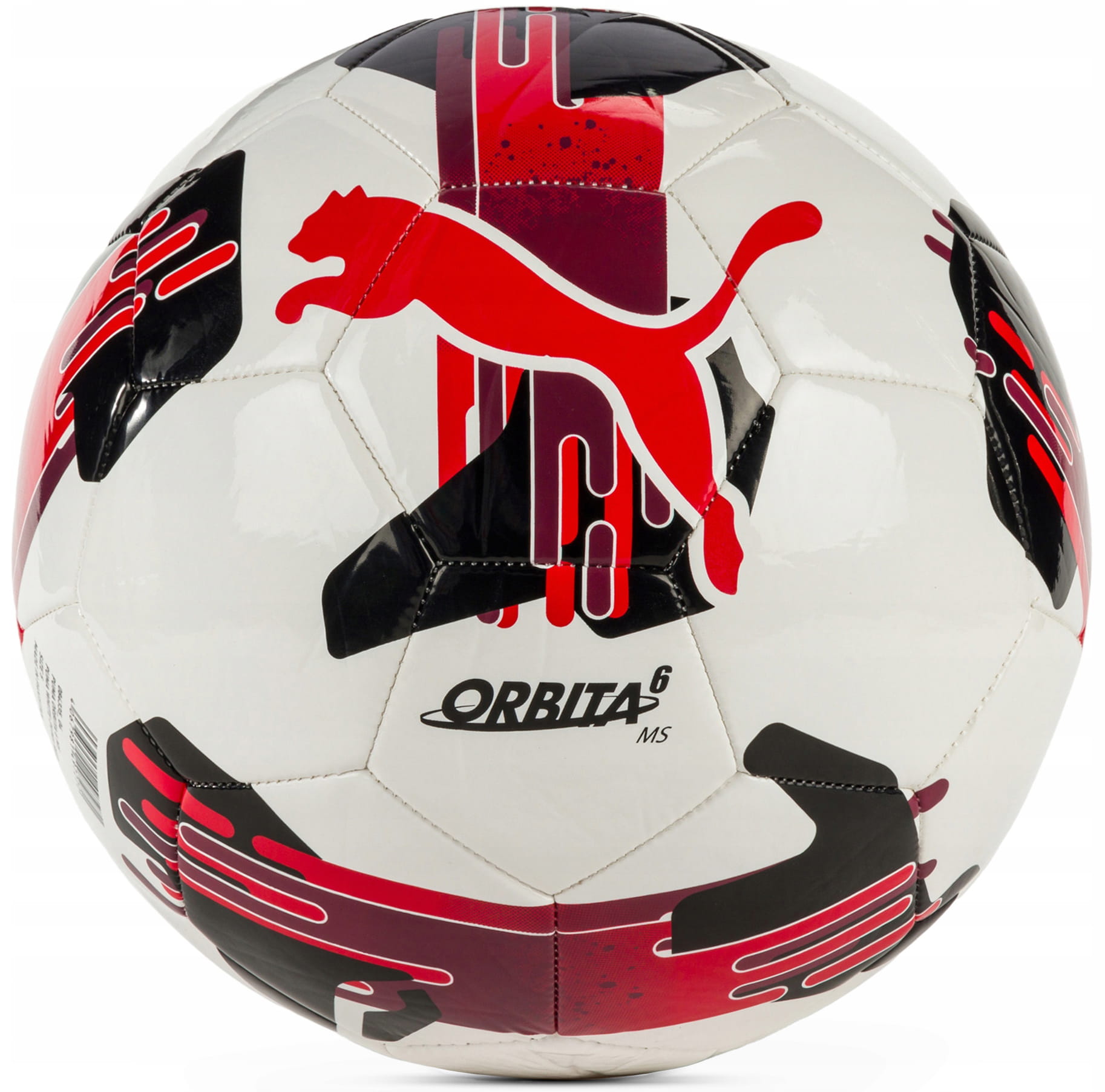 Piłka do piłki nożnej PUMA Orbita 6 MS puma white/puma red