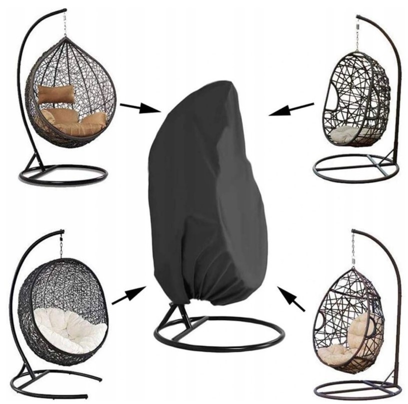 POKROWIEC NA FOTEL WISZĄCY KOSZ KOKON HUŚTAWKA OGRODOWA SZEROKA OSŁONA EAN (GTIN) 5902802913630