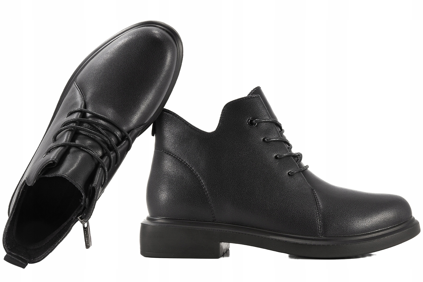 Loretta Vitale W2439416A Boty Zateplené Kotníkové Boty Zimní Kůže 38 Černá