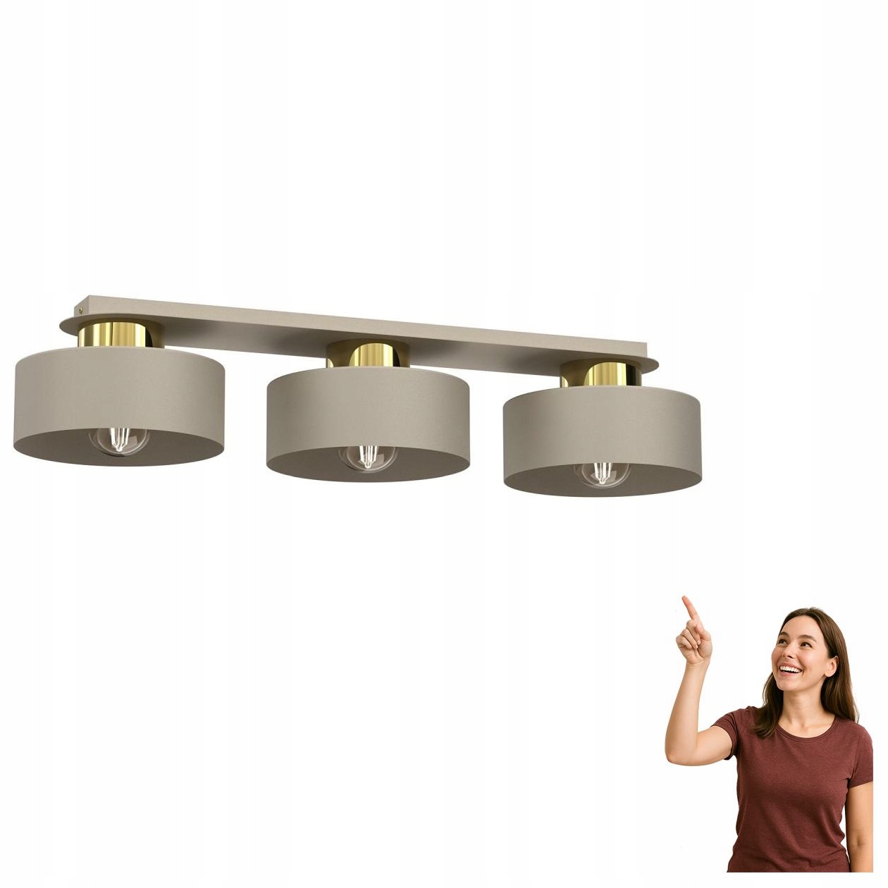 Trojitá stropná lampa na lište Marti 9929 Luminex