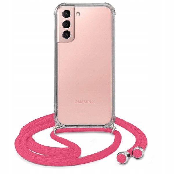 

Etui Crossbody do Samsung S21 Case Sznurek Różowy