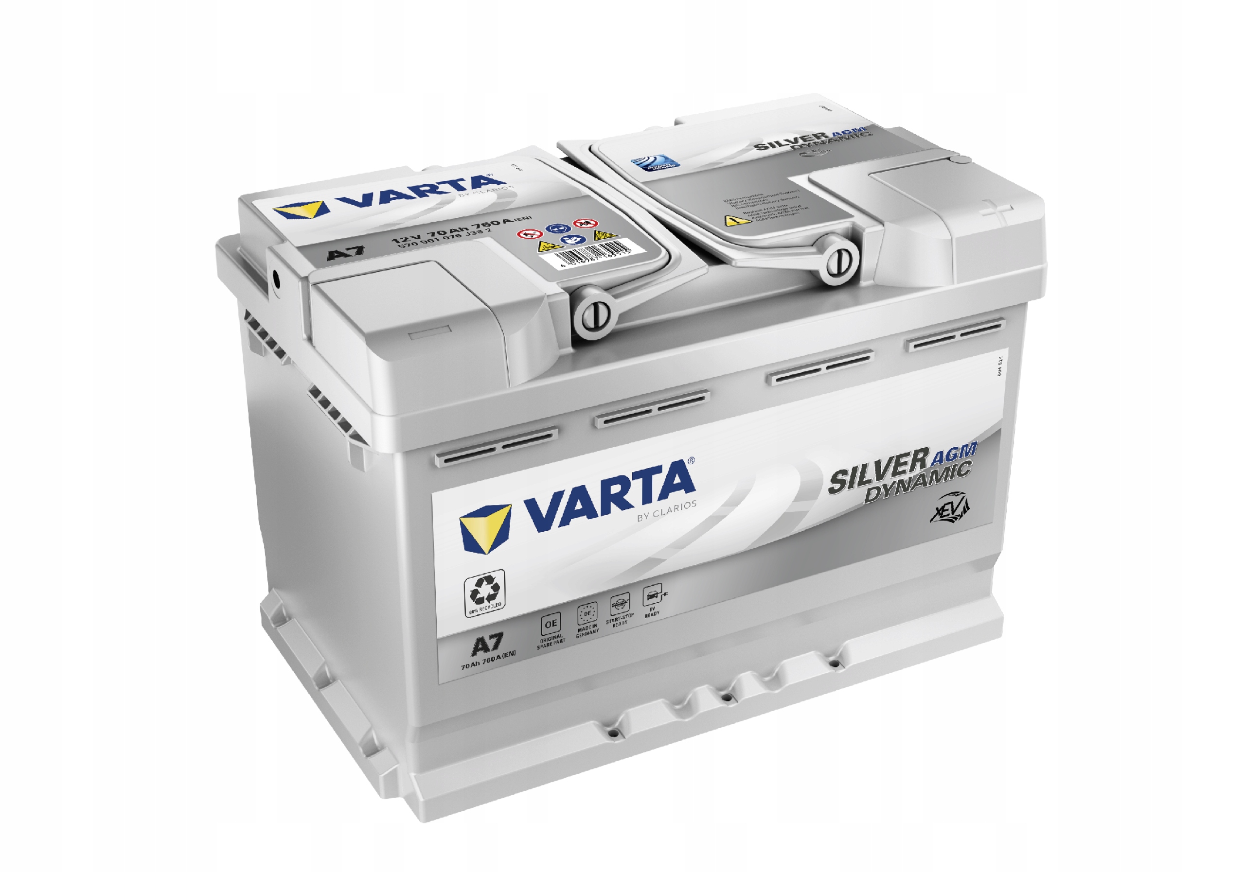 Akumulator VARTA A7 70Ah 760A Silver dynamic AGM 2024r