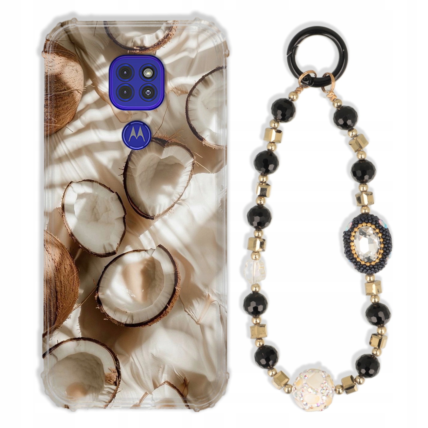 Pouzdro Pro Motorola G9 Case Antishock Zirkony Černo Zlaté|odolné|silné