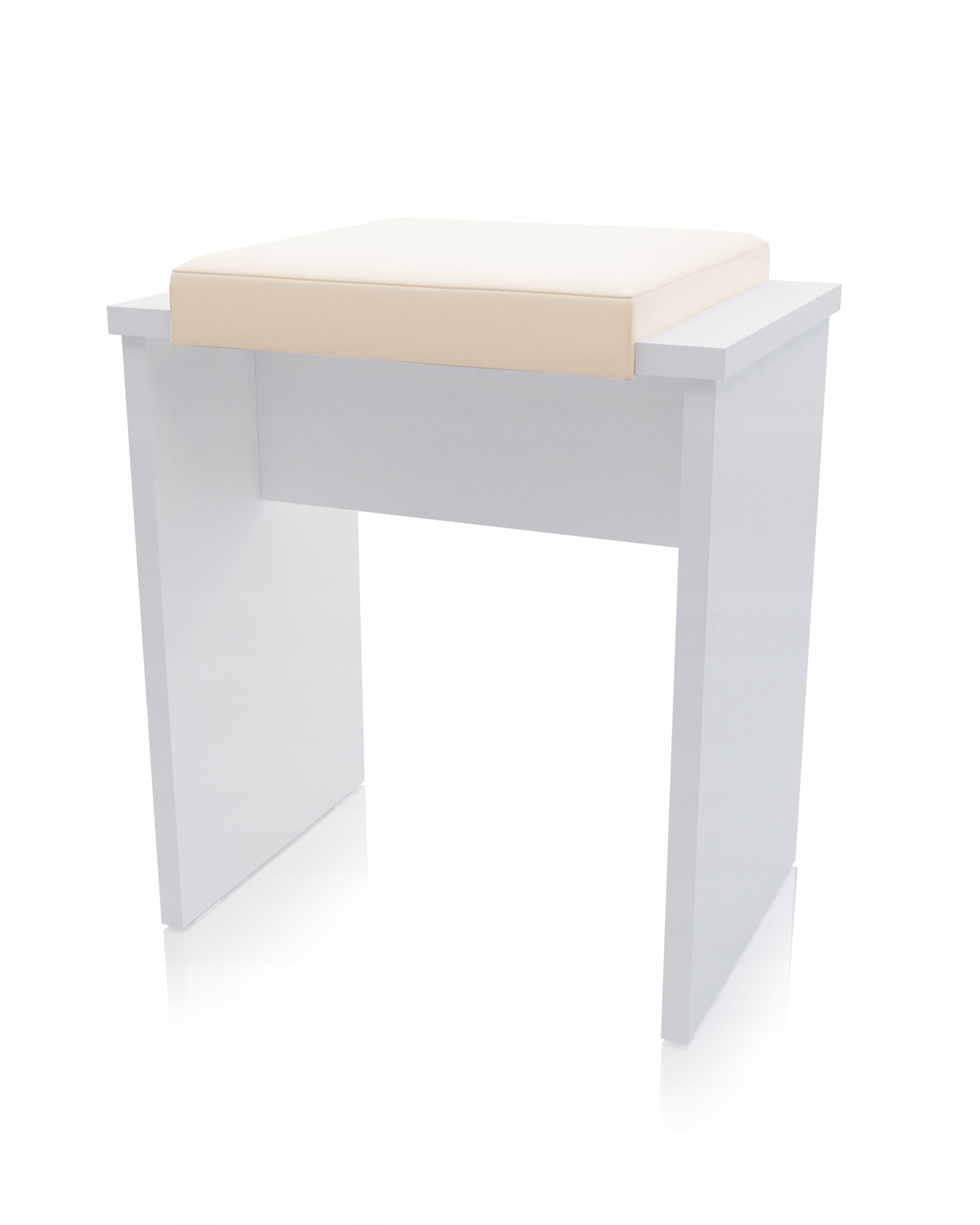 

Taboret Simple Stołek Siedzisko Do Toaletki Białe