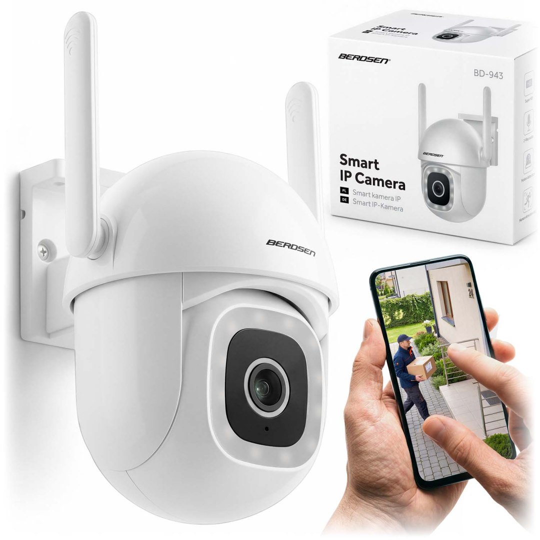 Venkovní otočná WiFi Ip kamera 5MP Berdsen BD-943