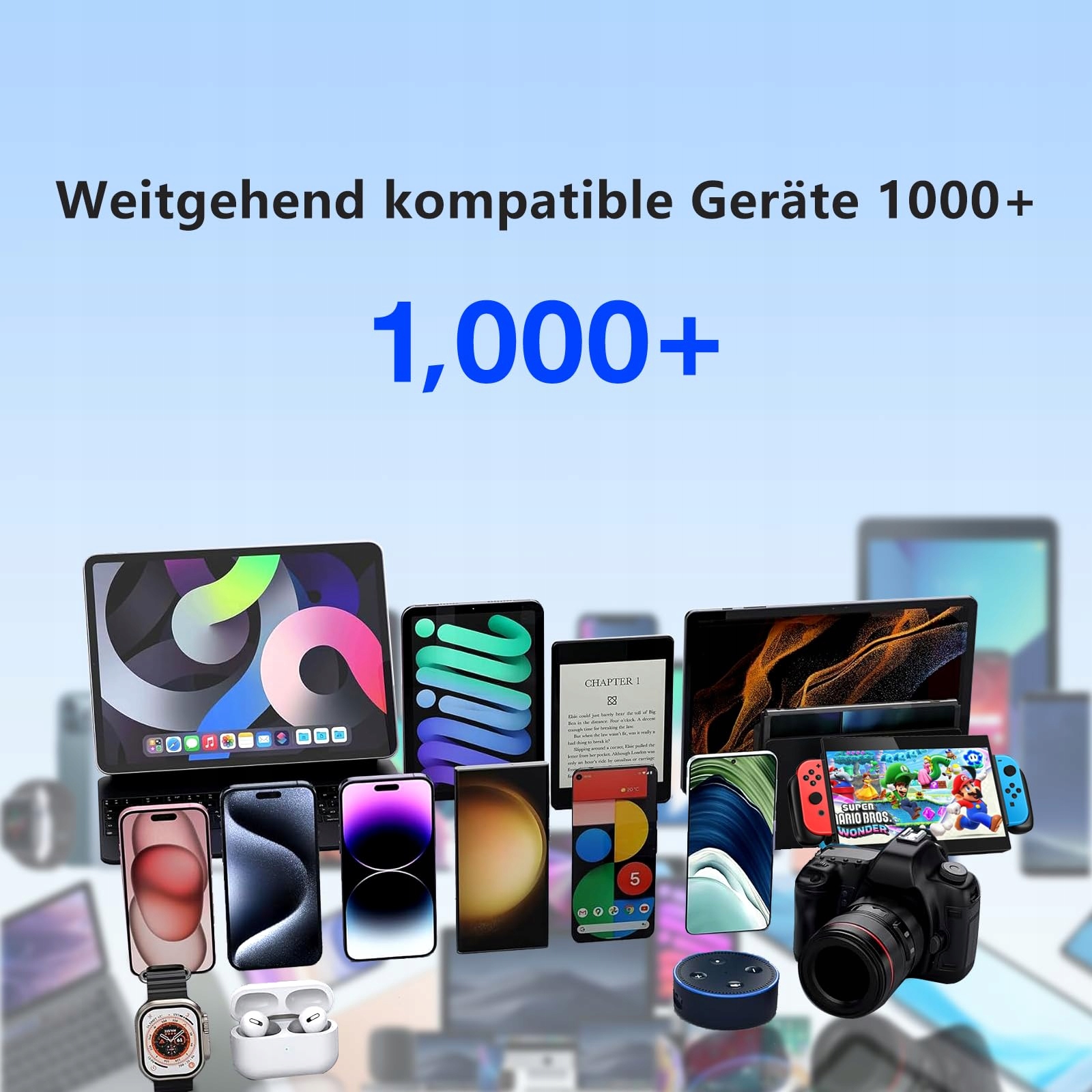 QACKENM Ładowarka USB C 65W GaN Szybkie Ładowanie 2-Porty Kabel 2M — miniatura 4