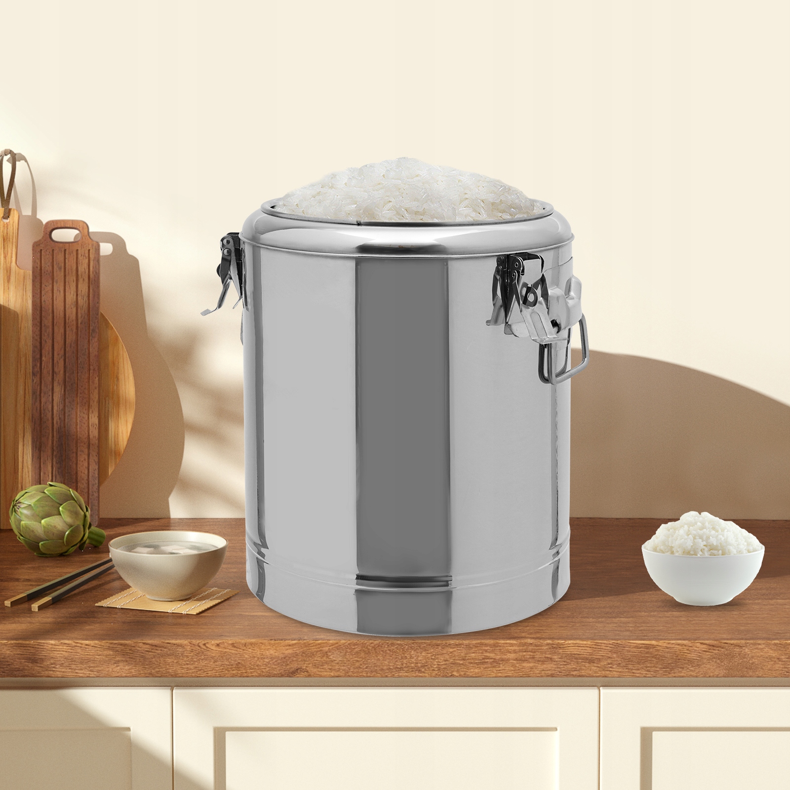 TERMOS GASTRONOMICZNY DO TRANSPORTU ŻYWNOŚCI 201 STAL NIERDZEWNA 14L Waga produktu z opakowaniem jednostkowym 3 kg