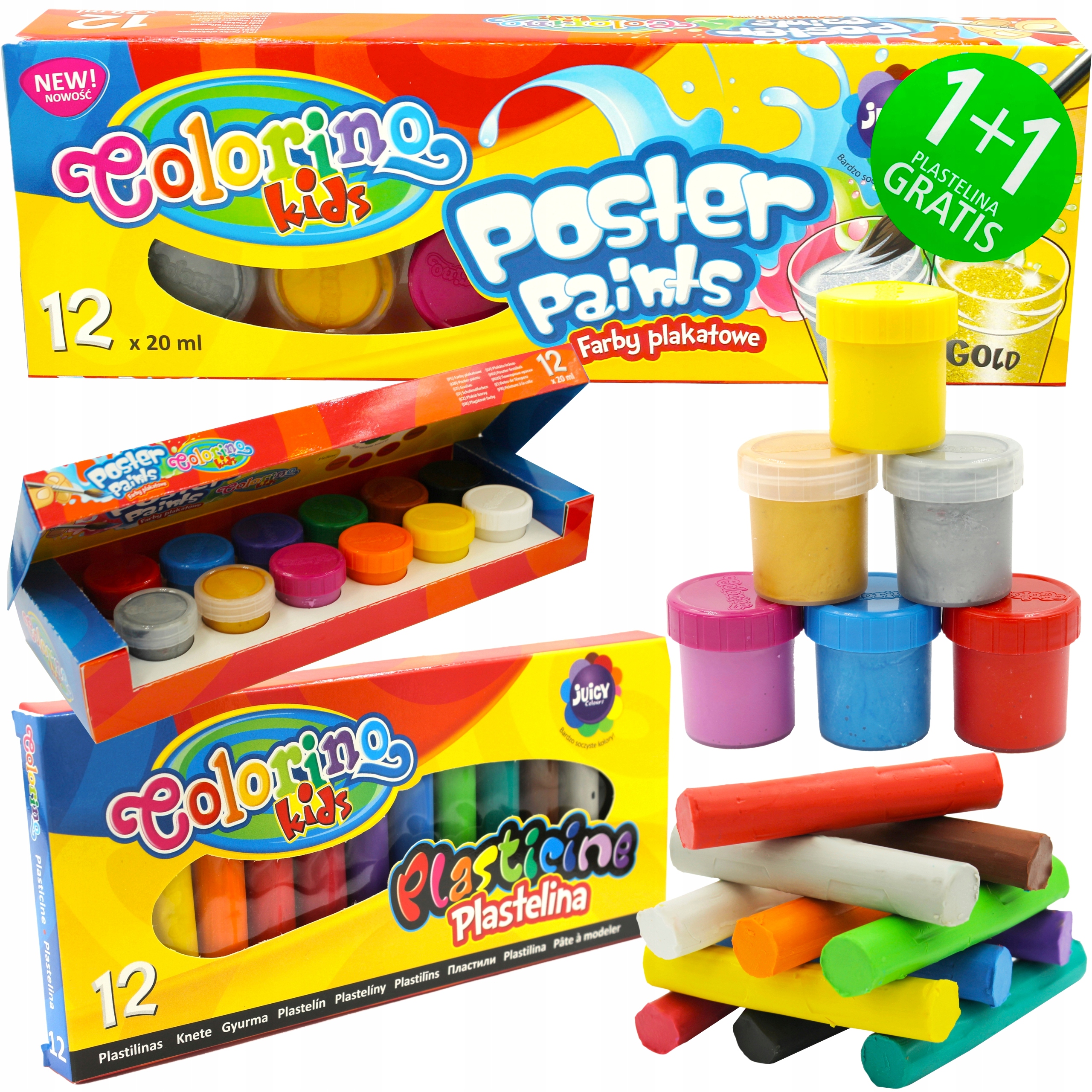 

Farby plakatowe plastelina 20ml