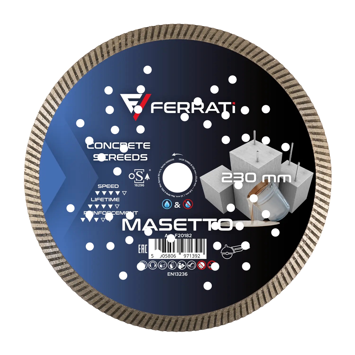 Diamantový kotouč Ferrati Masetto F20182 230x22,2 mm