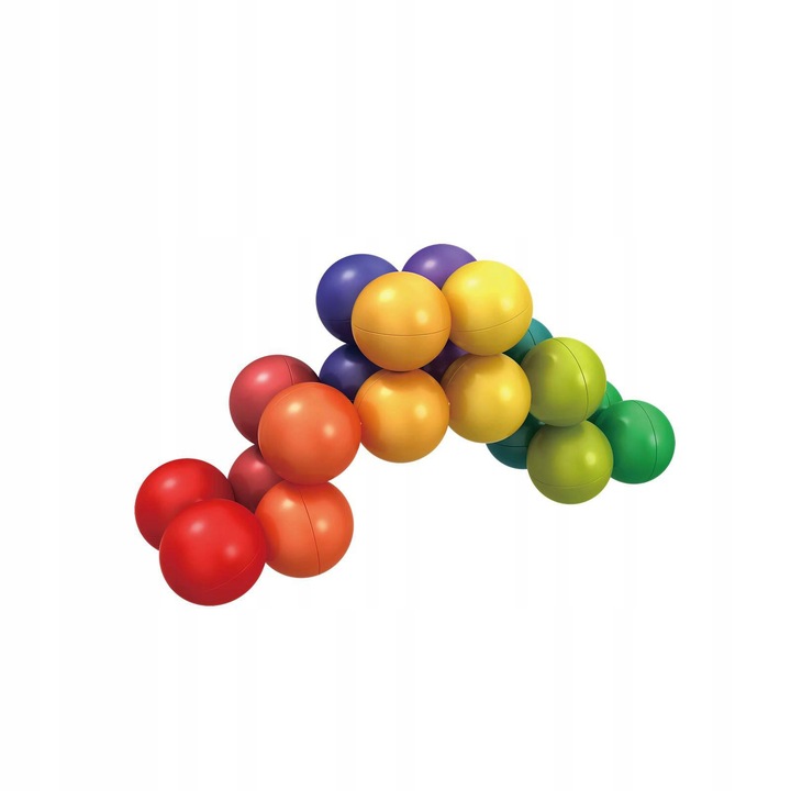 MAGICZNA KOSTKA KULKI ŁAMIGŁÓWKA UKŁADANKA LOGICZNA Materiał plastik