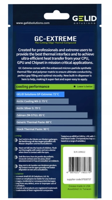 Pasta Gelid GC-Extreme TC-GC-03-C 3.5G + aplikator Producent Gelid