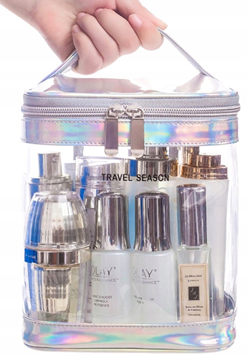 Kuferek Kosmetyczka organizer pcv przezroczysty do walizki podróżny Marka Edibazzar