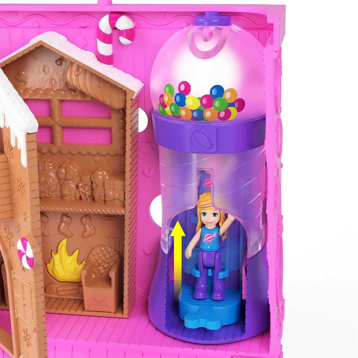 POLLY POCKET SKLEPIK ZE SŁODYCZAMI + 2x LALECZKA HNB03 Marka Polly Pocket