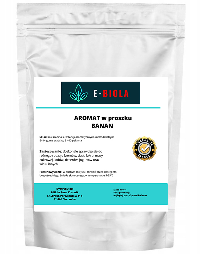 Aroma V Prášku – Potravinářský Banán Cukrářství 1 Kg