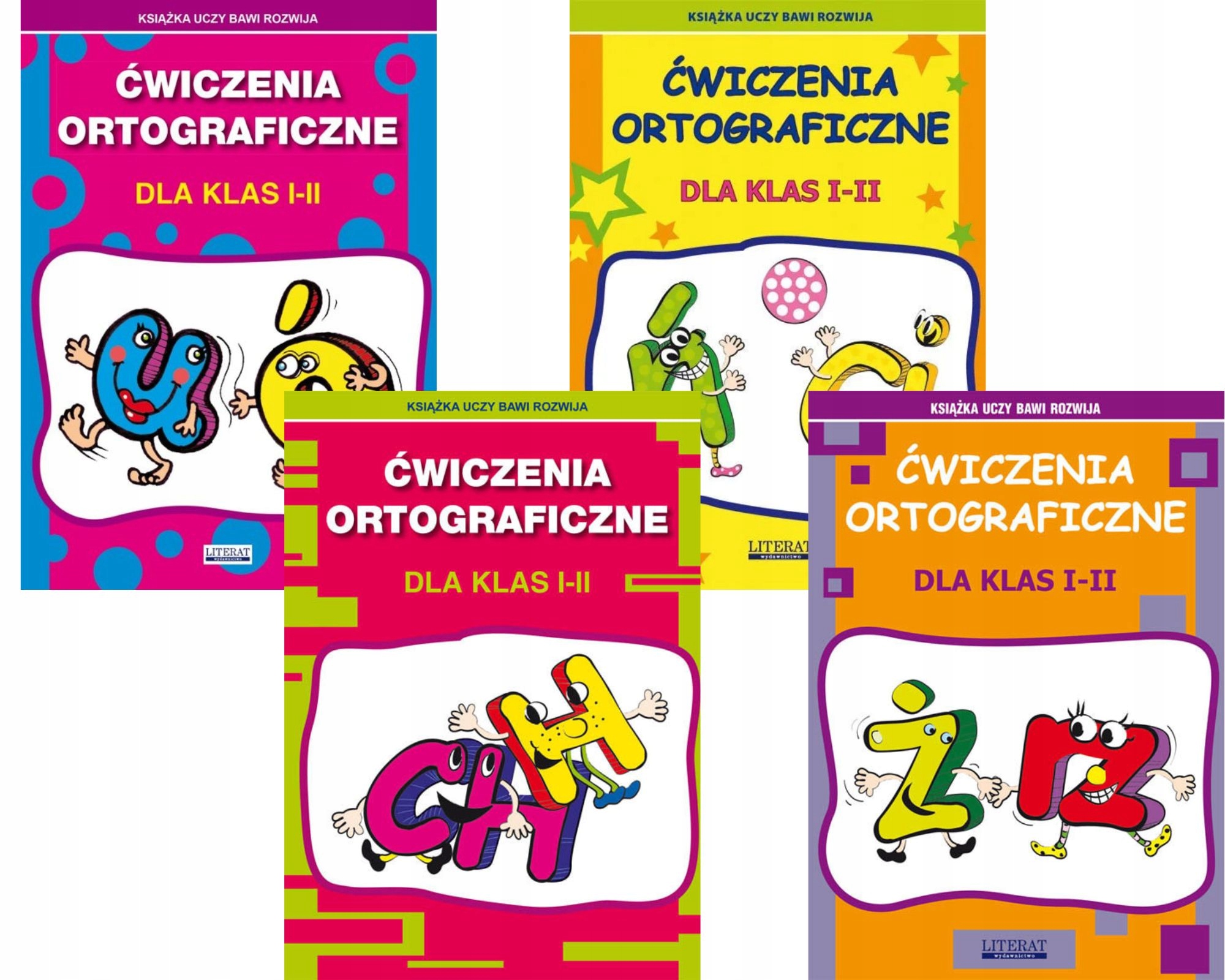 Ćwiczenia ortograficzne dla klas I-II. Komplet zeszytów.
