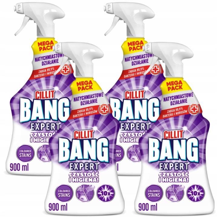 Levně Cillit Bang Čisticí Prostředek Na Úklid, Čistotu A Hygienu 4X 900 ML