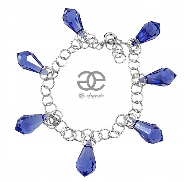 Krystaly Náramek Stříbro Certifikát Barvy