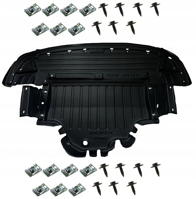 KOMPLET OSŁON POD SILNIK RENAULT TRAFIC OD 2014R + SPINKI MONTAŻOWE