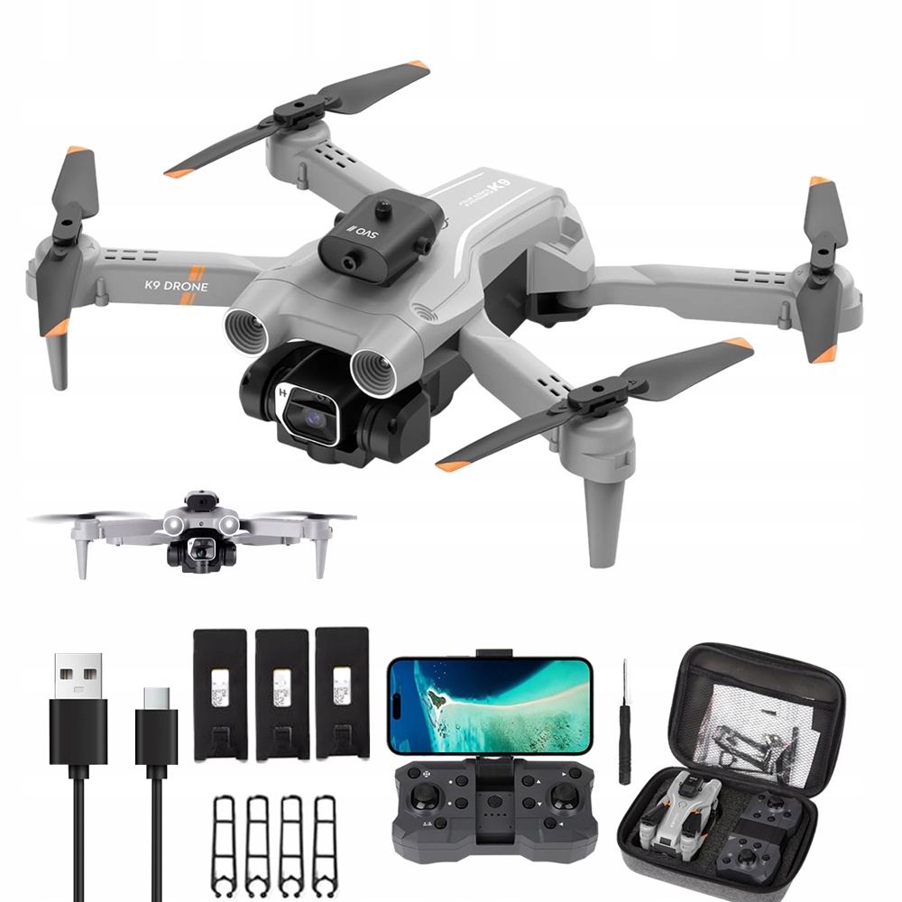 Dron 4K Kamera 3 Baterie Funkce Vyhýbání Se Překážkám Stabilní Let 3AKU