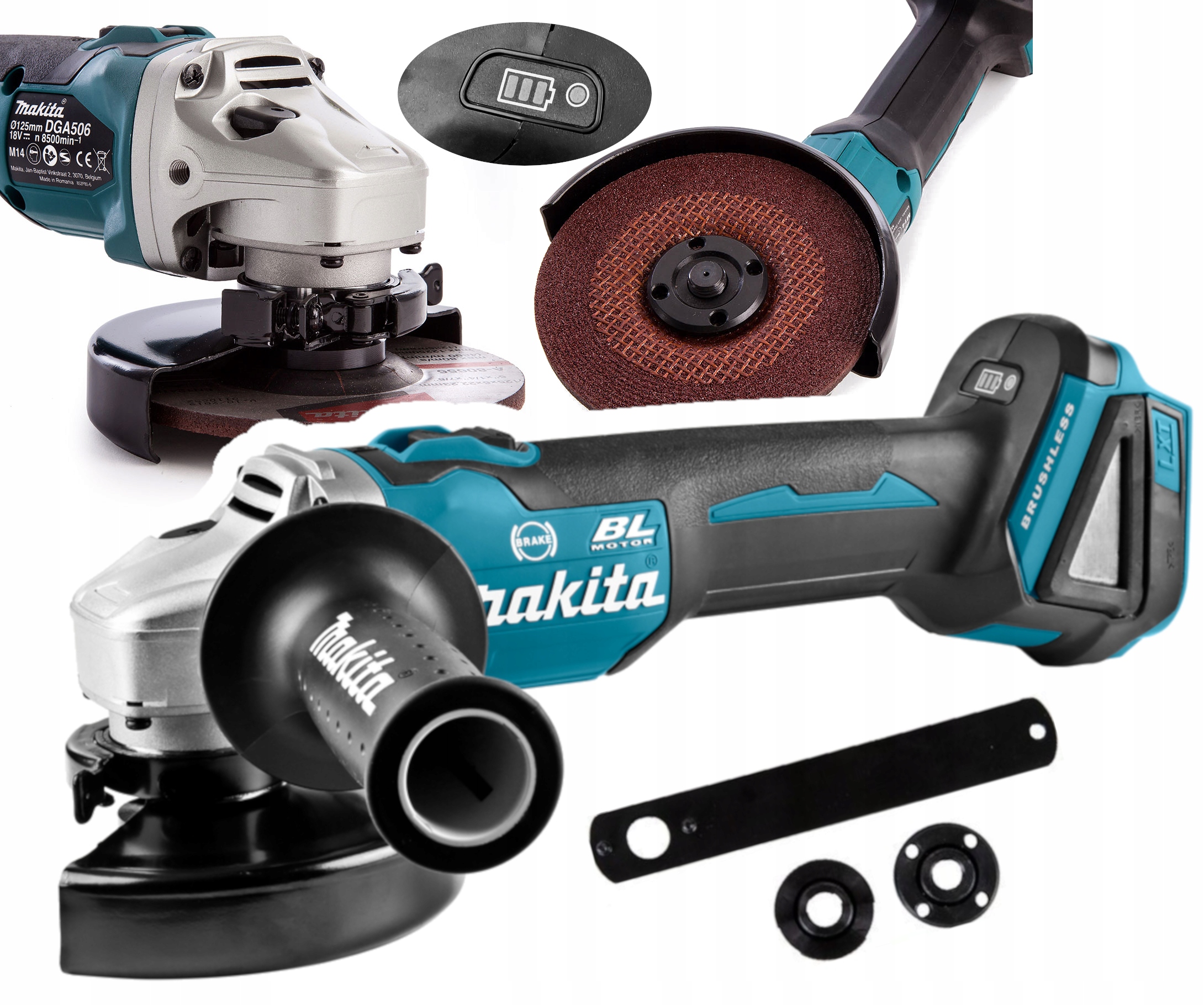 Makita Szlifierka kątowa akumulatorowa DGA506Z 125mm 18V body