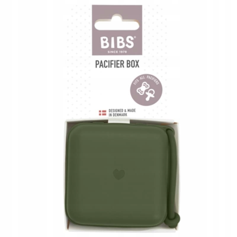 Bibs Pudełko ochronne Na Smoczek Etui Pojemnik 2W1 GREEN Pojemność więcej niż dwa smoczki