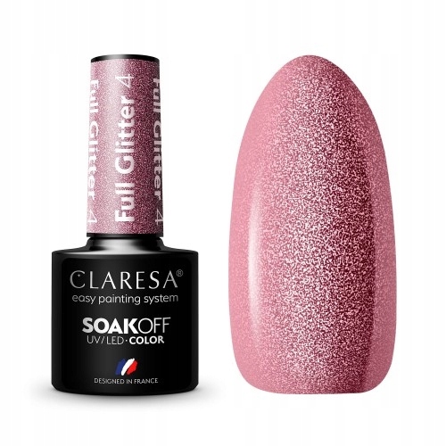 

Claresa Lakier Hybrydowy do paznokci Full Glitter