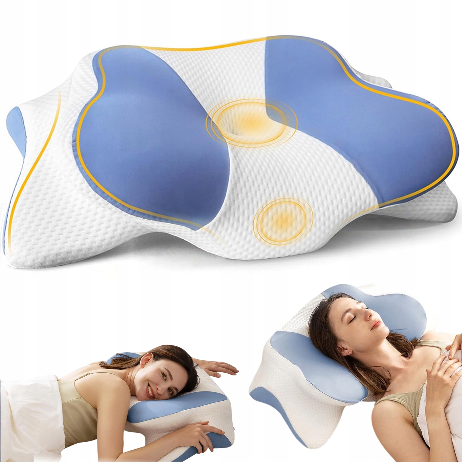 Poduszka Ortopedyczna Do Spania Na Boku I Plecach 66X40CM