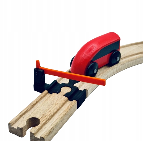 Szlaban do Torów Drewnianych - Kolejka Drewniana Wiek dziecka 3 lata +