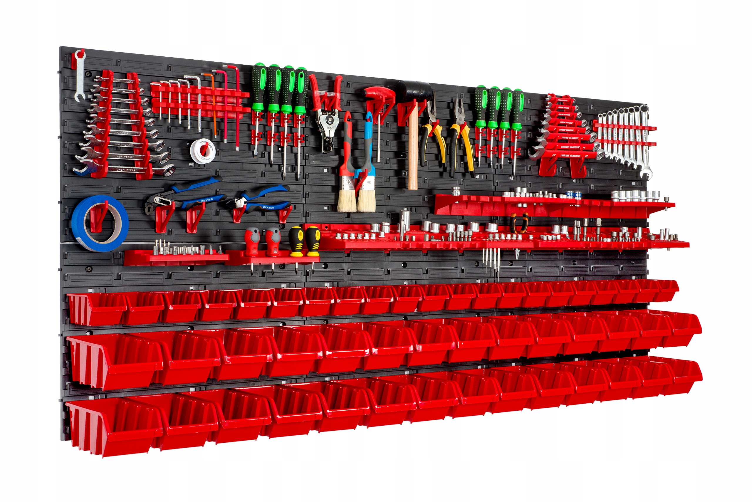 Tablica ścianka magazynowa 173x78 CM 49 KUWET Kolor czerwony