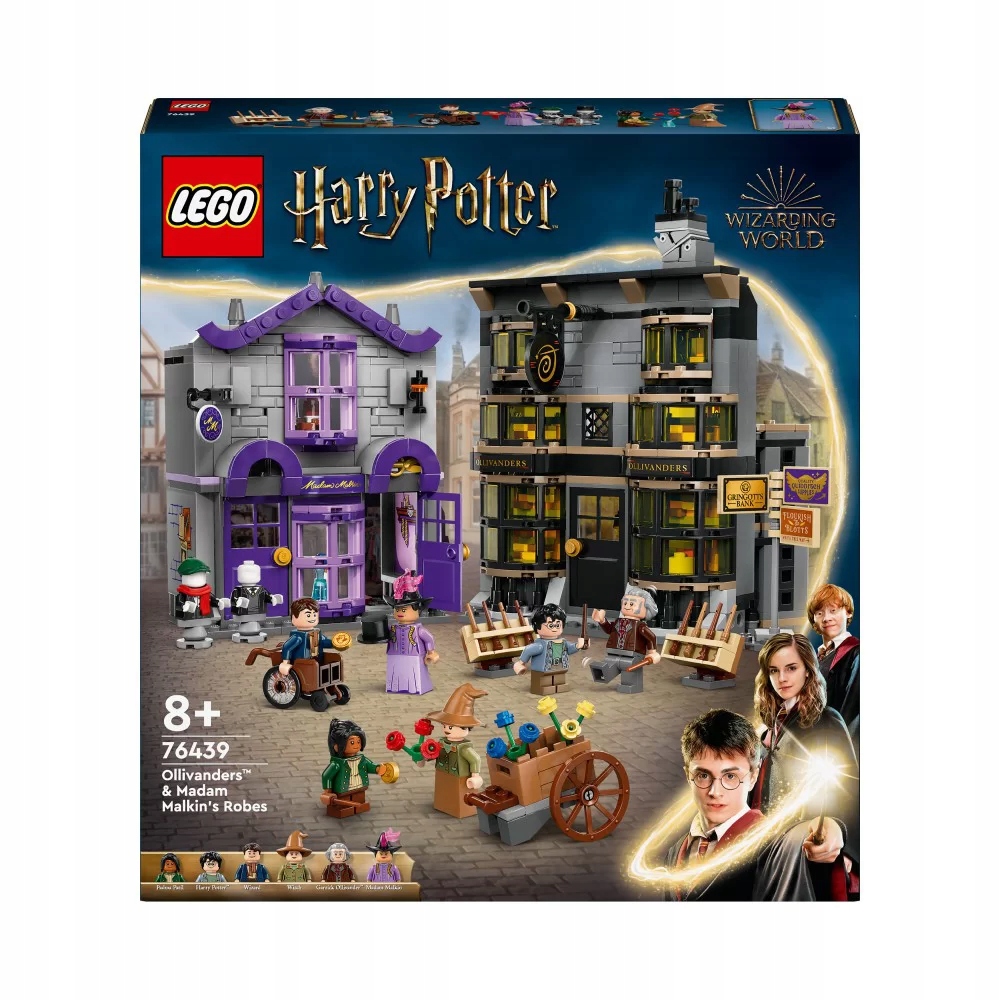 stavebnice Lego Harry Potter 76439 Obchody Ollivandera a Madame Malkinové