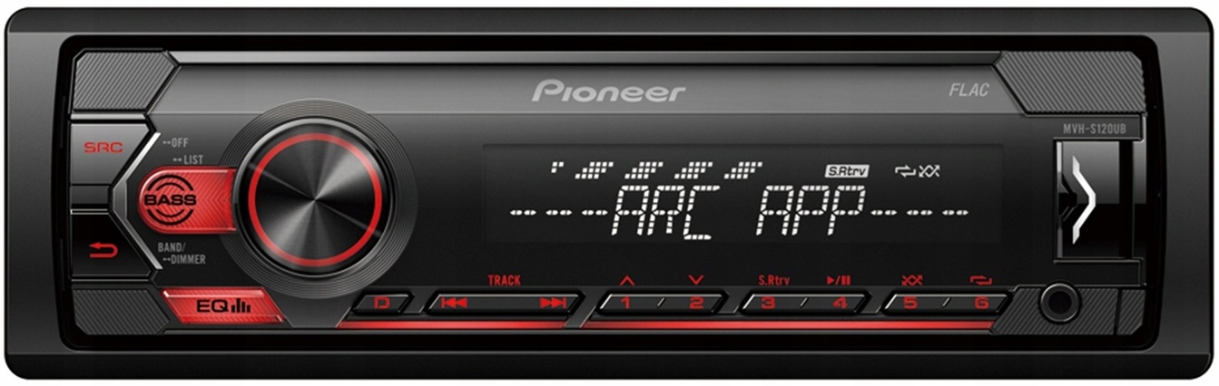 PIONEER MVH-S120UB CYFROWY RADIOODTWARZACZ Z TUNEREM RDS, USB, AUX-IN RADIO
