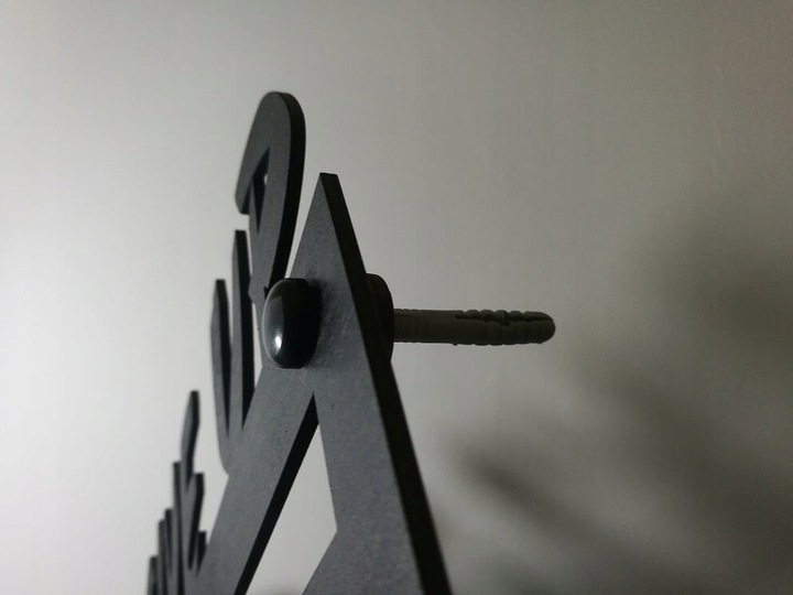 WIESZAK NA MEDALE MEDALÓWKA NEVER GIVE UP CZARNY Głębokość mebla 0.3 cm