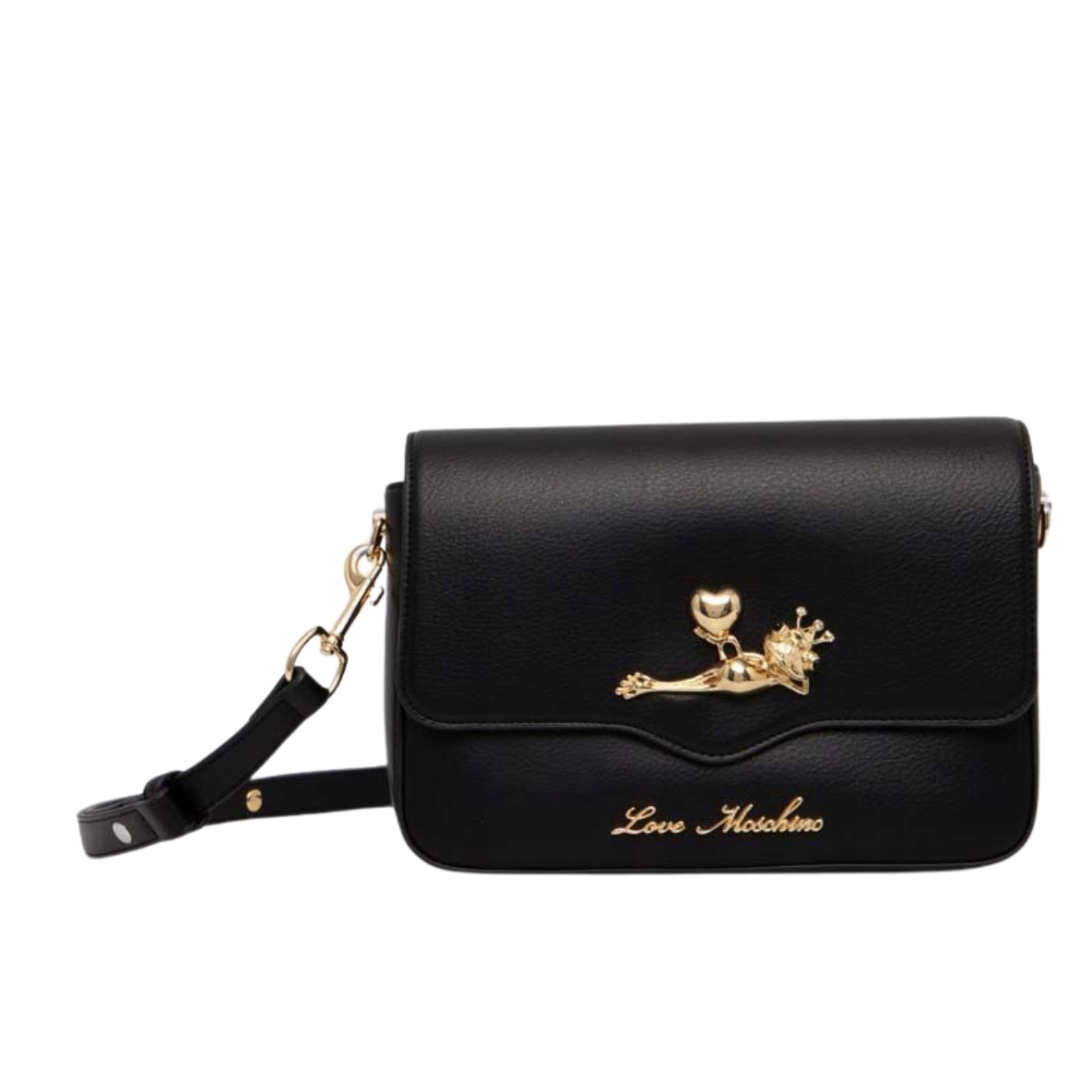 LOVE MOSCHINO - Torebka JC4029PP1LLB200C ze złotą żabą czarna