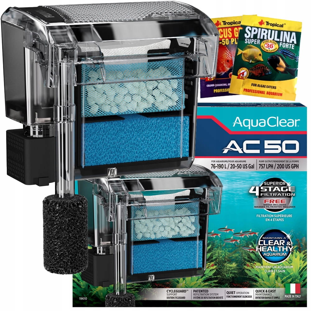 Fluval AquaClear 50 Kaskádový filtr pro akvária 76-190 l