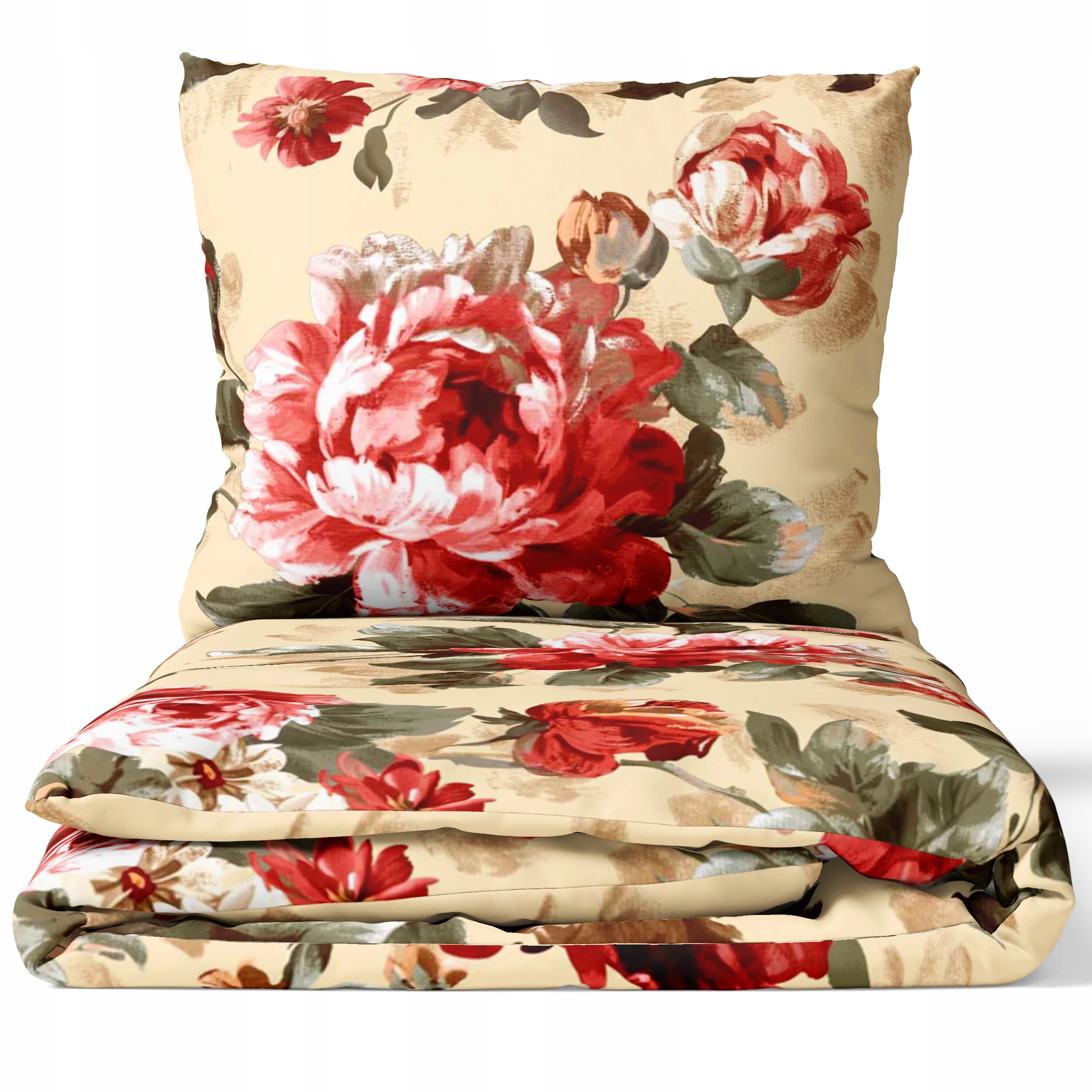 Pościel Bawełna Premium 140x200 Kwiaty Vintage Peonie J&w