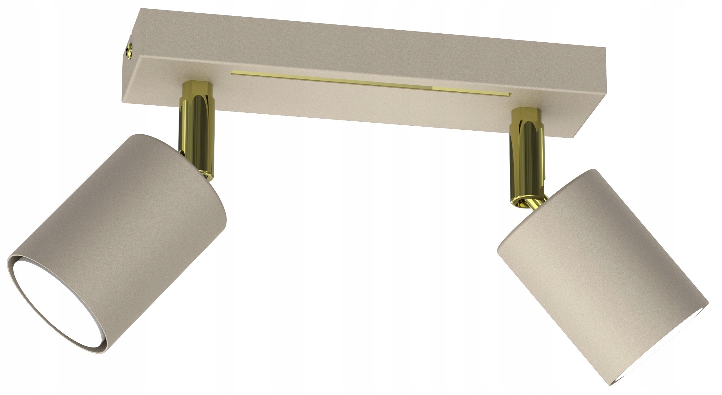 Stropní Svítidlo Spot Striper Béžová Zlatá glamour béžová pohyblivá stínidla