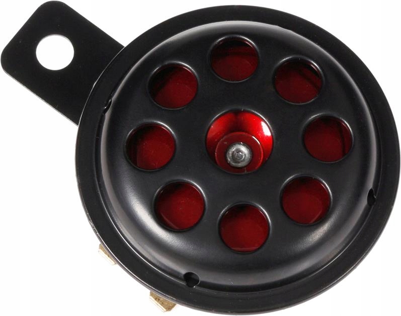 

Klakson Motocyklowy 12V Black/red Uniwersalny