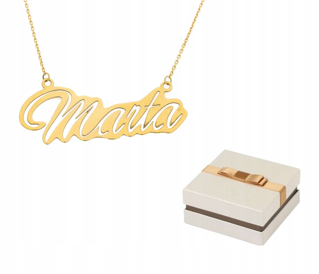 Zlato 585 Zlatý náhrdelník Jméno Marta 14 karátů ZN48