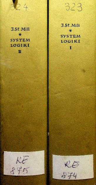 System logiki Tom 1 i 2 J St Mill