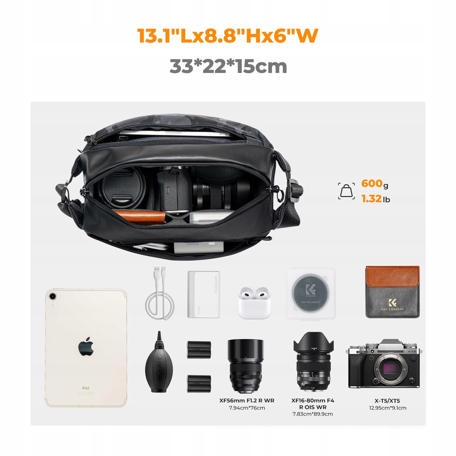 K&F CONCEPT Plecak Na Aparat Kompatybilny Z Canon Nikon Sony DJI — miniatura 2