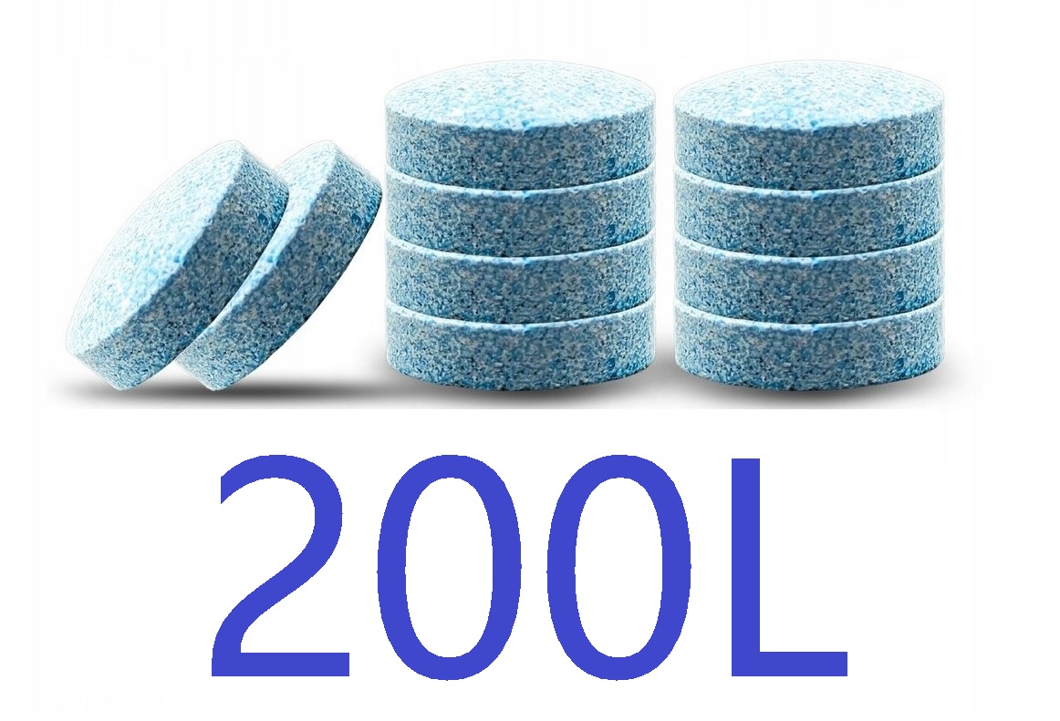 PŁYN DO SPRYSKIWACZY TABLETKI 50szt. 200 LITRÓW