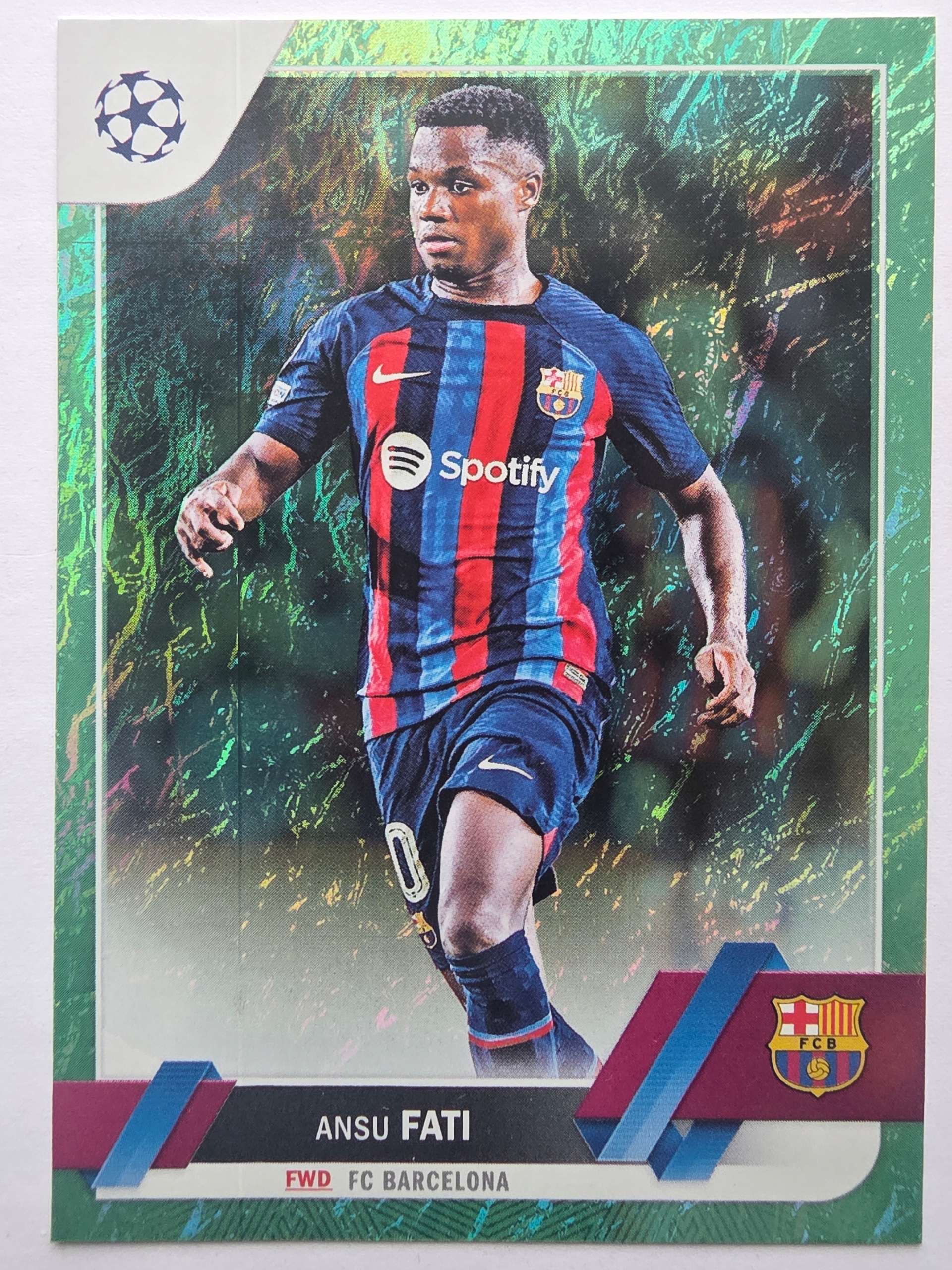 2022-23 Topps Jade Edition Ansu Fati Fc Barcelona Refrector /a